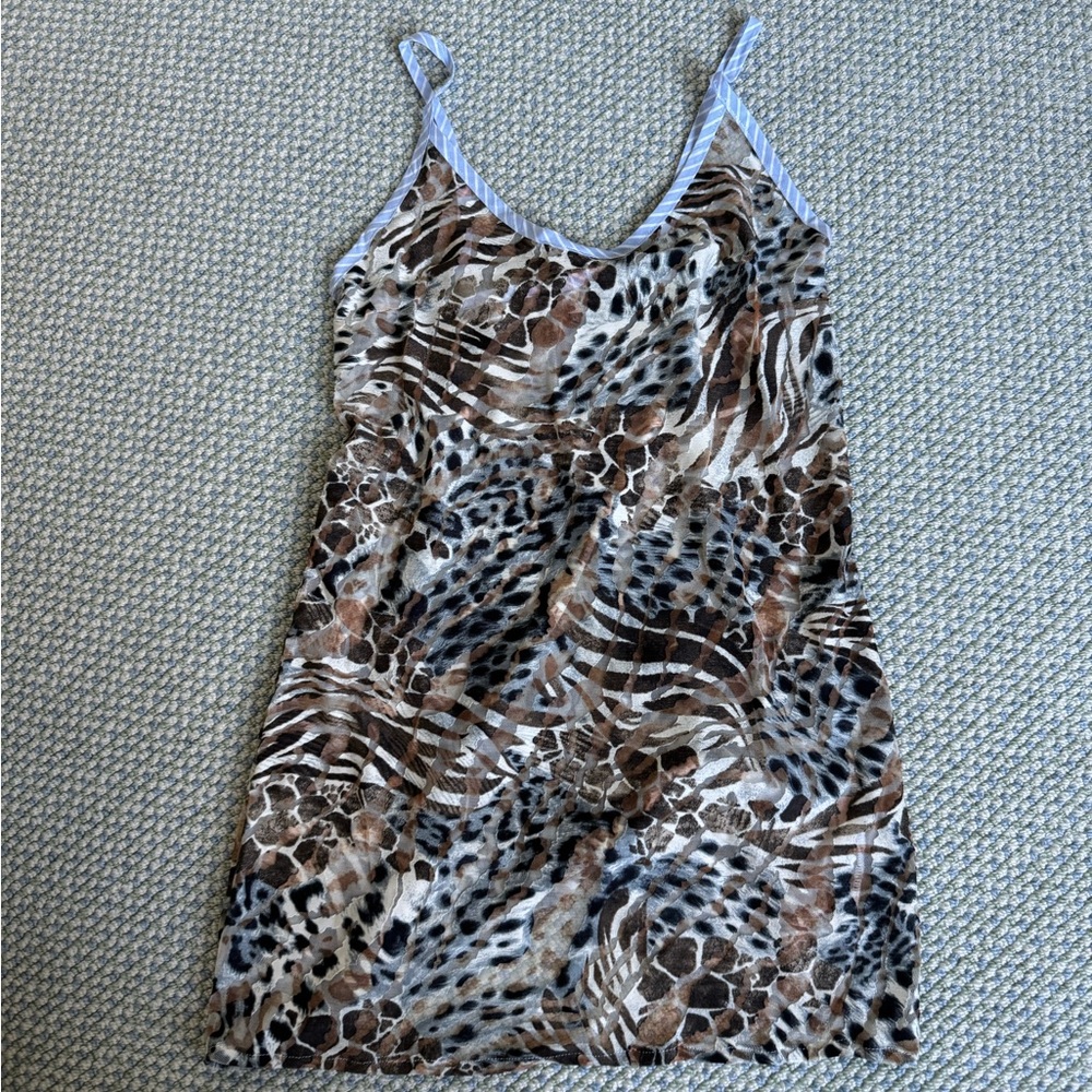Hand Over Animal Print Dress